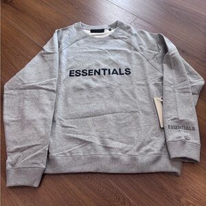 Fear of God Essentials Crewneck Sweatshirt color Heather Gray size L with tag